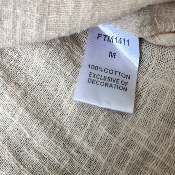 THML Like New 100% Cotton Coastal Spring Summer Top size Medium - Picture 6 of 12